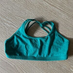 Hard Tail Cats Cradle Yoga Bra, Turquoise, L